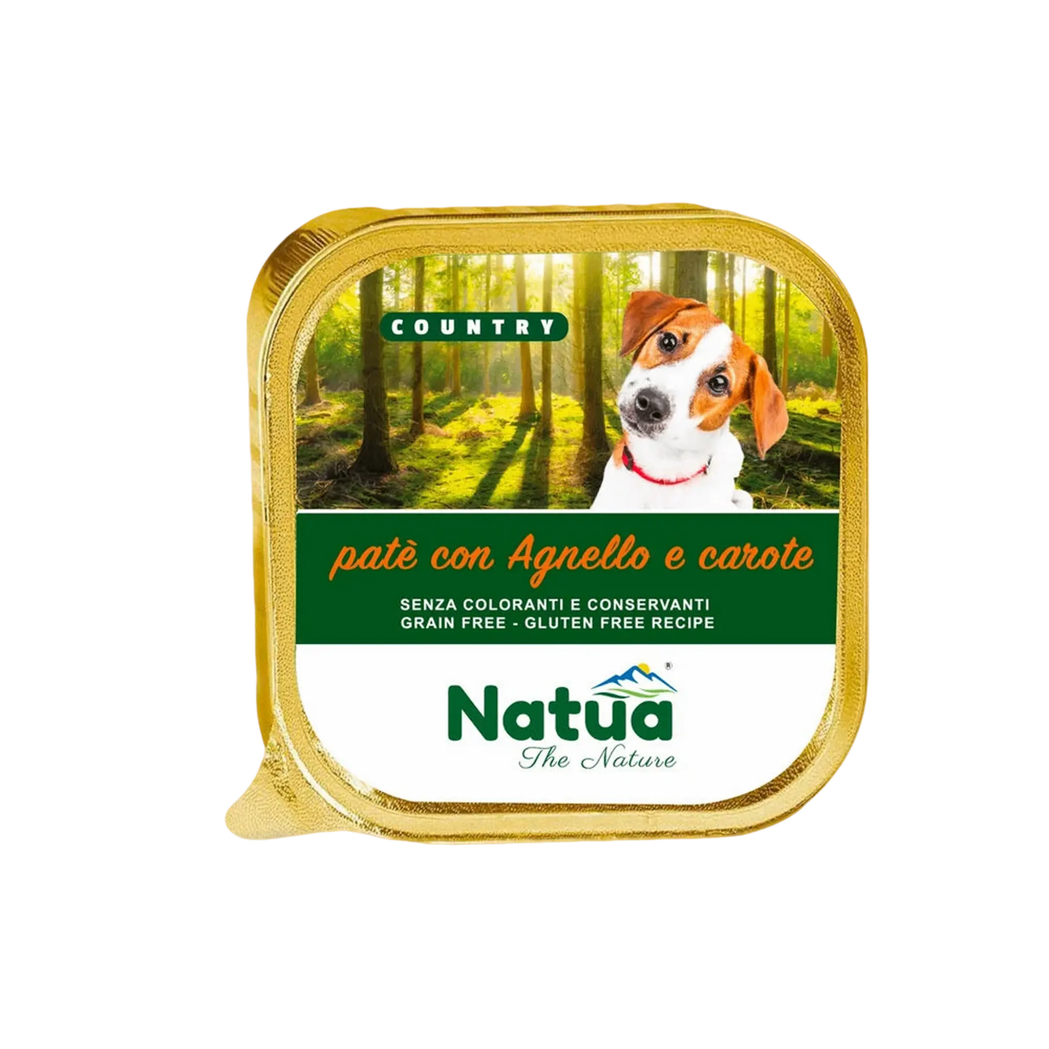 Natua Dog Country Agnello e Carote 100g – Umido Naturale per Cani-0
