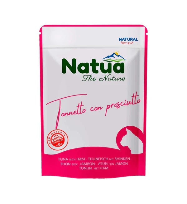 Natua Kitten – Tonnetto con Prosciutto in Soft Jelly per Gattini – 70 g-0