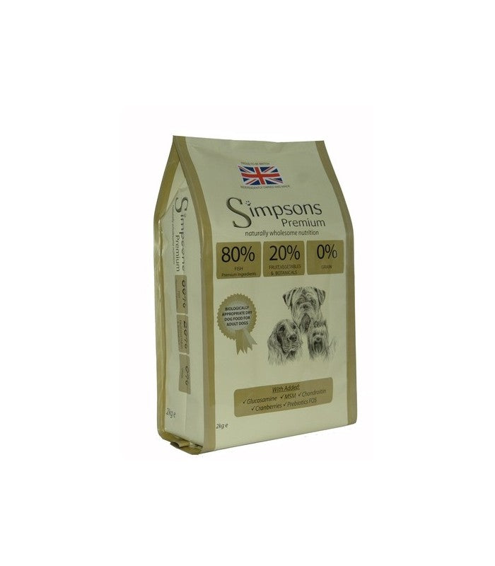 Crocchette Simpsons cane adult Premium 80/20 mix pesce 2 kg-0